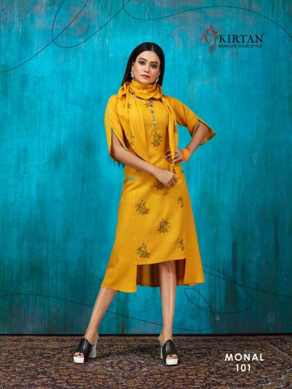 Kirtan Monal-Rayon-Fancy-Kurti